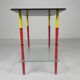 Arlecchino table with 2 glass plates, 1950s