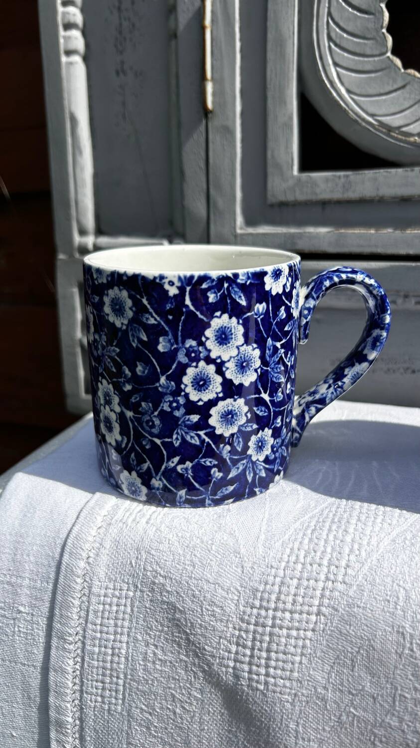 Burleigh Blue Calico Mug