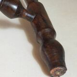 Vintage turned solid wood tripod stool