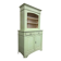 Vintage mint green wooden display/storage cabinet