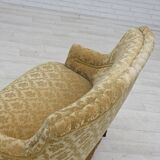 1950s, Danish 2-seater sofa, green/honing furniture velour.