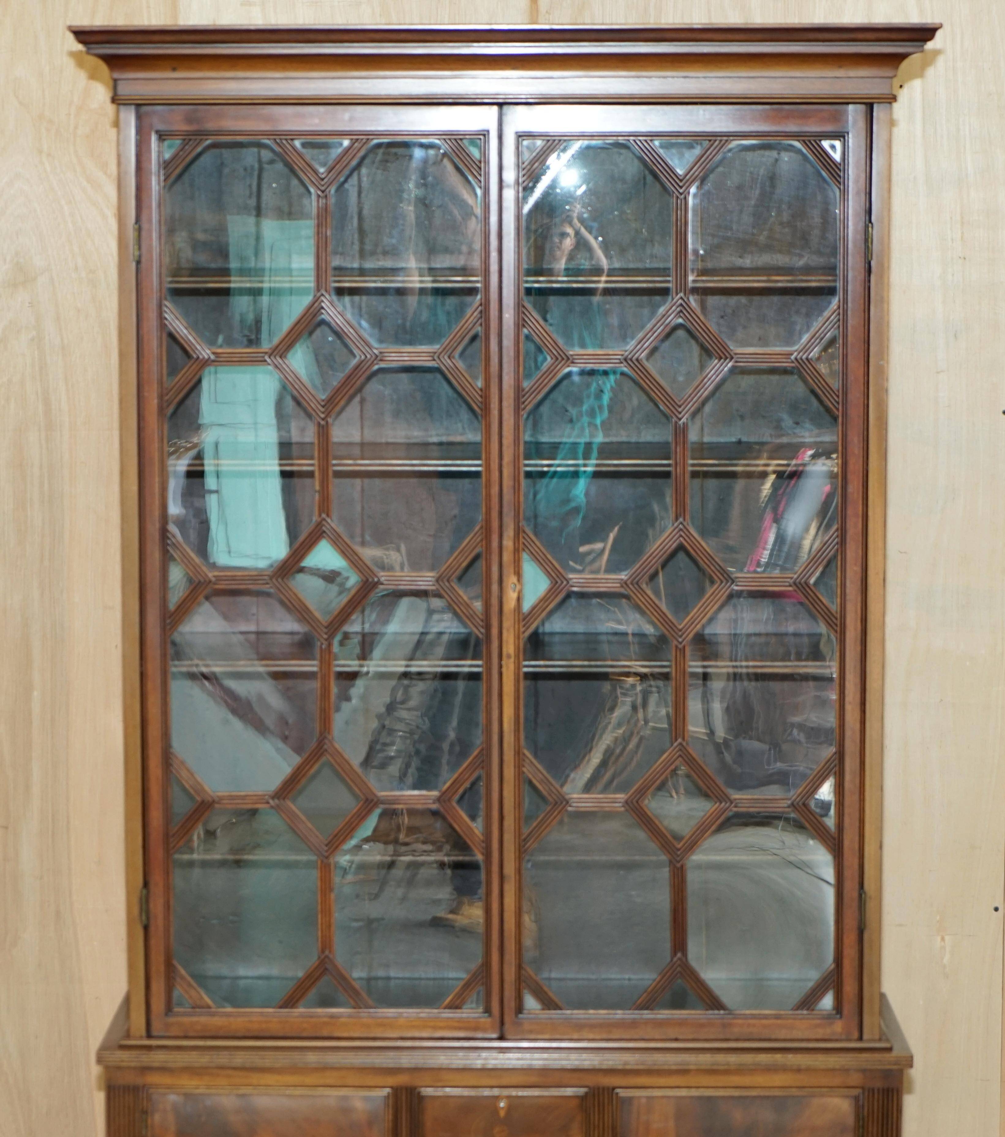 Victorian Antique Astral Library circa 1870 with Long Legs