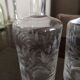 Duo of crystal perfume bottles late 19th early 20th century