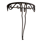 Wrought iron and marble console