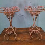 Pair of wire vase