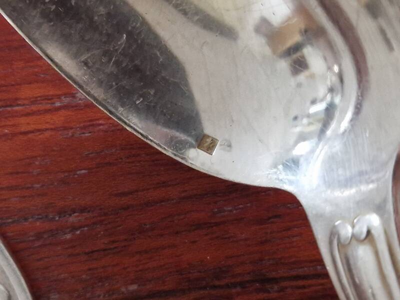 Christofle - Set of 4 Vendôme table spoons in silver-plated metal