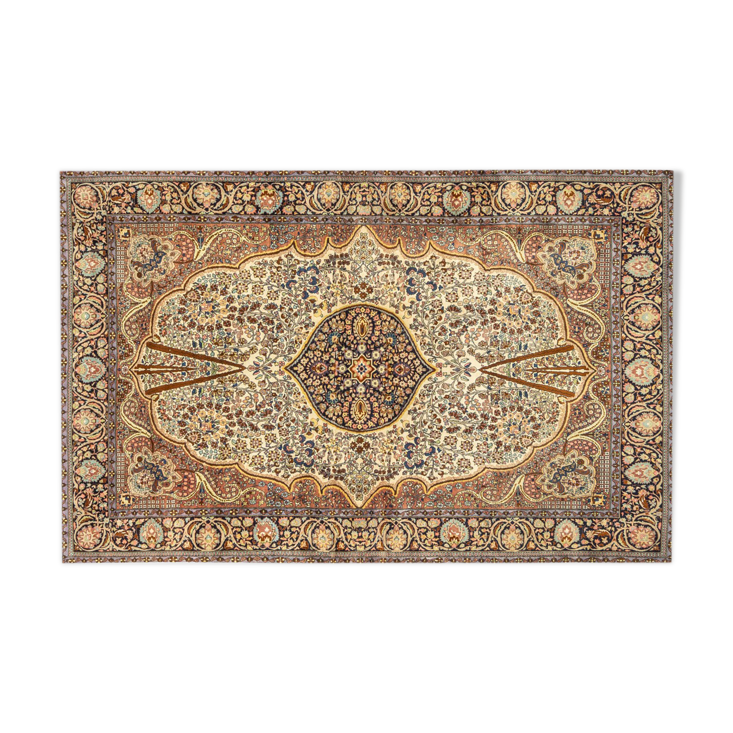 Tapis Ghom des années 1960 186 x 293
