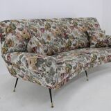 1950s Italian Curved "Banana" 3-Seater Sofa