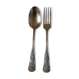 Set de 2 couverts en argent pour bébé