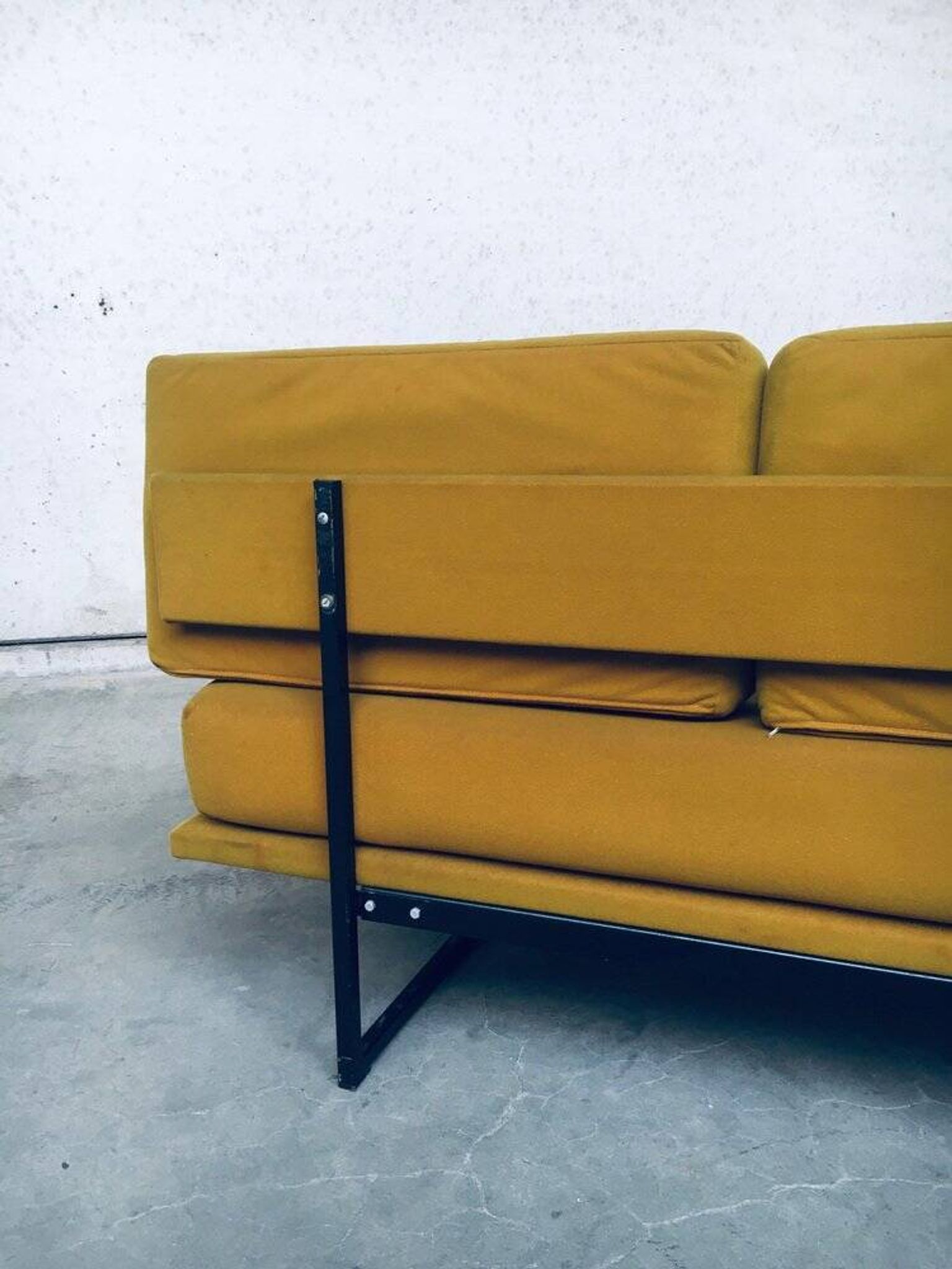 Mid-Century Dutch 3 Seat Sofa Daybed, 1960s