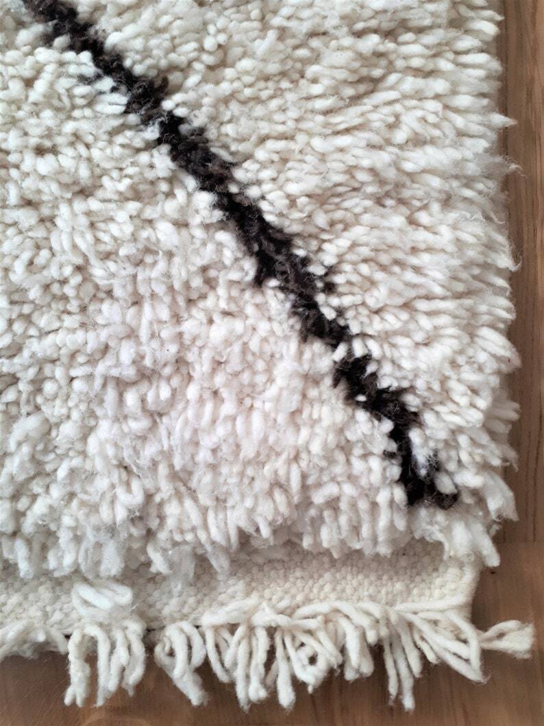Tapis marocain en laine naturel 250/150