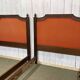 Pair of walnut beds from the early 20th century
