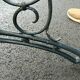 Old garden bench cast iron legs