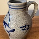 Small stoneware pitcher with salt from Alsace, early 20th century, height 12.5 cm