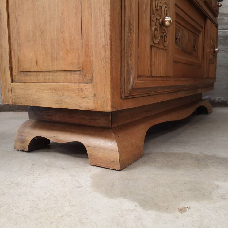 Sideboard buffet oak charles dudouyt art deco 1940