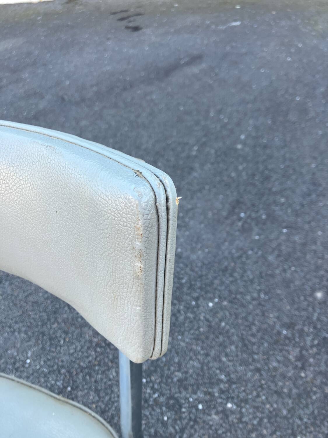 Vintage Pullman Sky Chair Industrial Grey