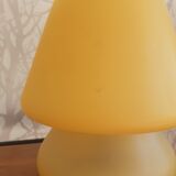 Glass mushroom lamp