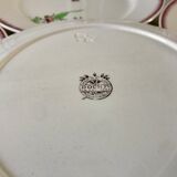 lot de 5 grandes assiettes plates Villeroy & Boch La Louvière fabrication belge en Terre de Fer débu