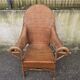 Arts & Crafts armchair in wicker and rattan attributed to Dryad & Co, UK, circa 1920.