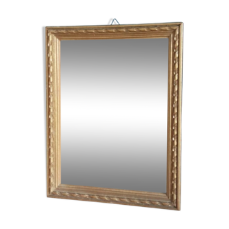 Mirror carved carved patinated gilded wood