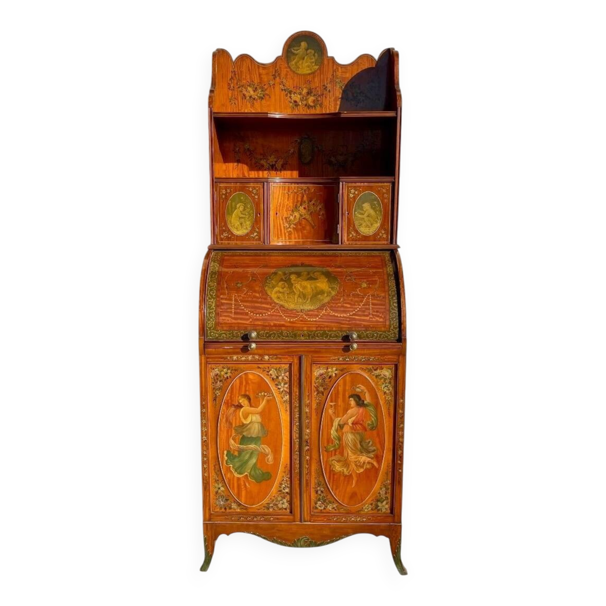 Marquetry sideboard by Hobbs & Co. London