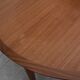 1960s round diningtable in teak from Lübke