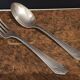 23-piece silver metal art deco cutlery set