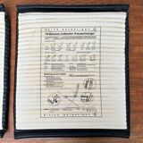 Leather cushion for postmodern Kreuzschwinger chair by Till Behrens, 1980s, set of 2.