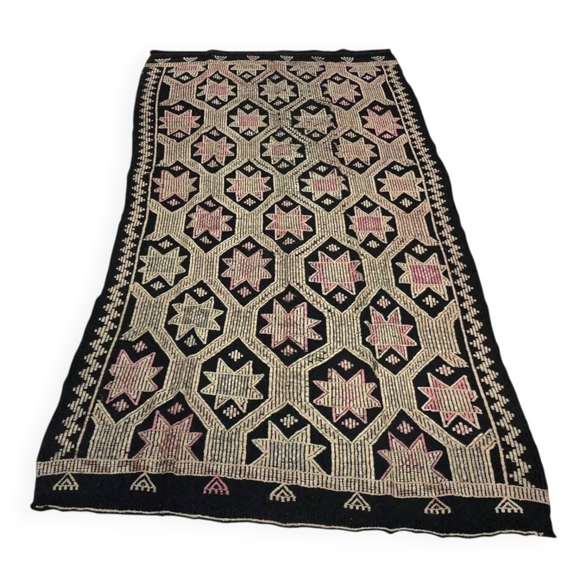 Vintage Anatolian Wool Kilim Rug