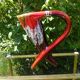 Tripod vase horn shape ceramic glazed Vallauris Vintage way 60s/70s