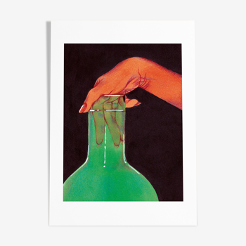 Affiche A3 Vase vert