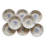 Lot de 8 assiettes Boch Frères la Louvière