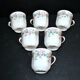 Limoges Haviland set of 6 floral porcelain coffee cups