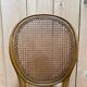 Set of 6 Louis XVI medallion chairs in wood and caning.