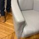 Canapé 3 places, 2 places et un fauteuil en cuir gris Calia Italia