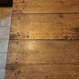 19th century farm table in solid oak