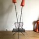 Vintage three-way two-light floor lamp