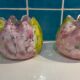 2 vases en verre soufflé datant des années 70