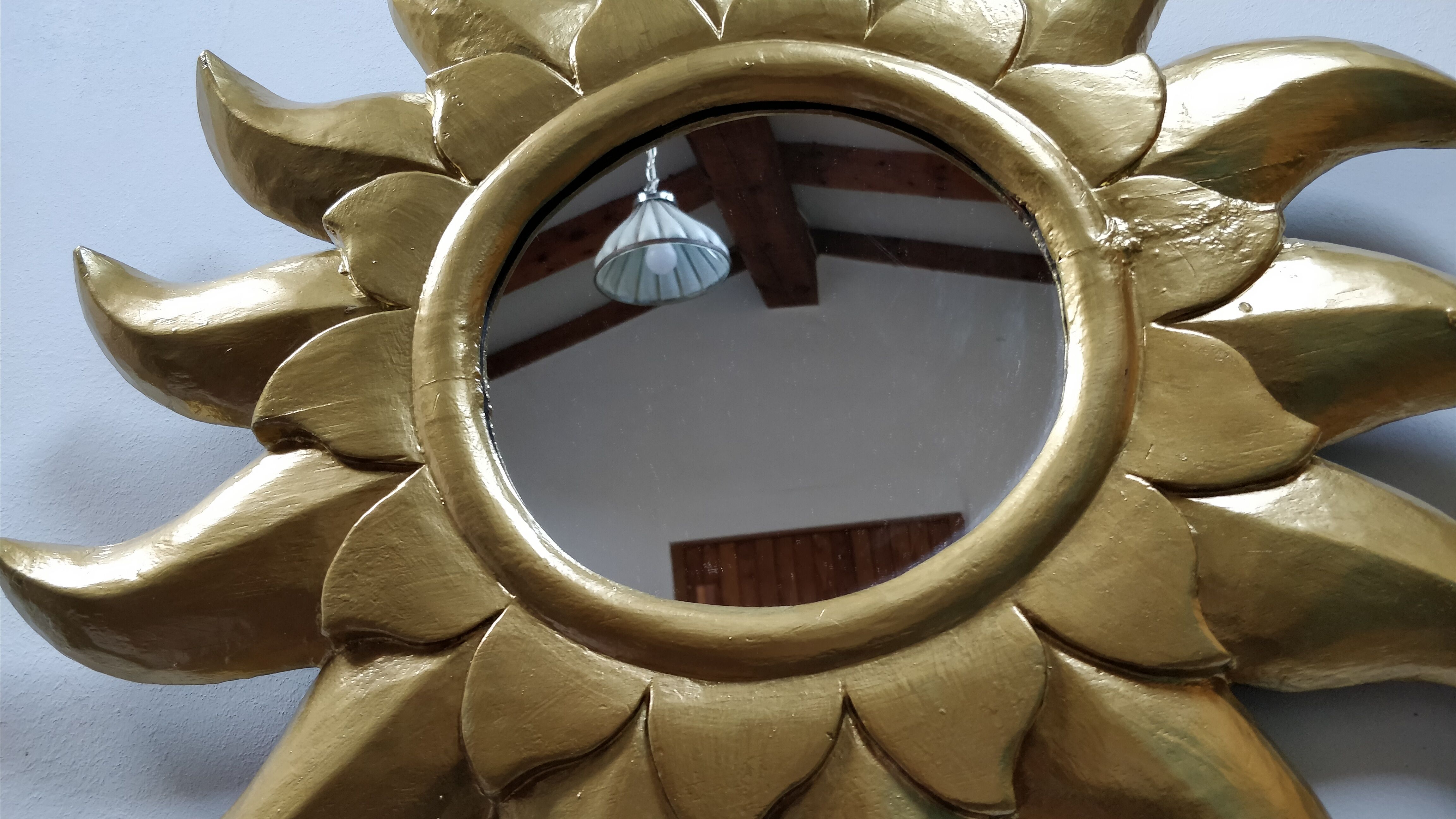 Golden sun mirror 49cm