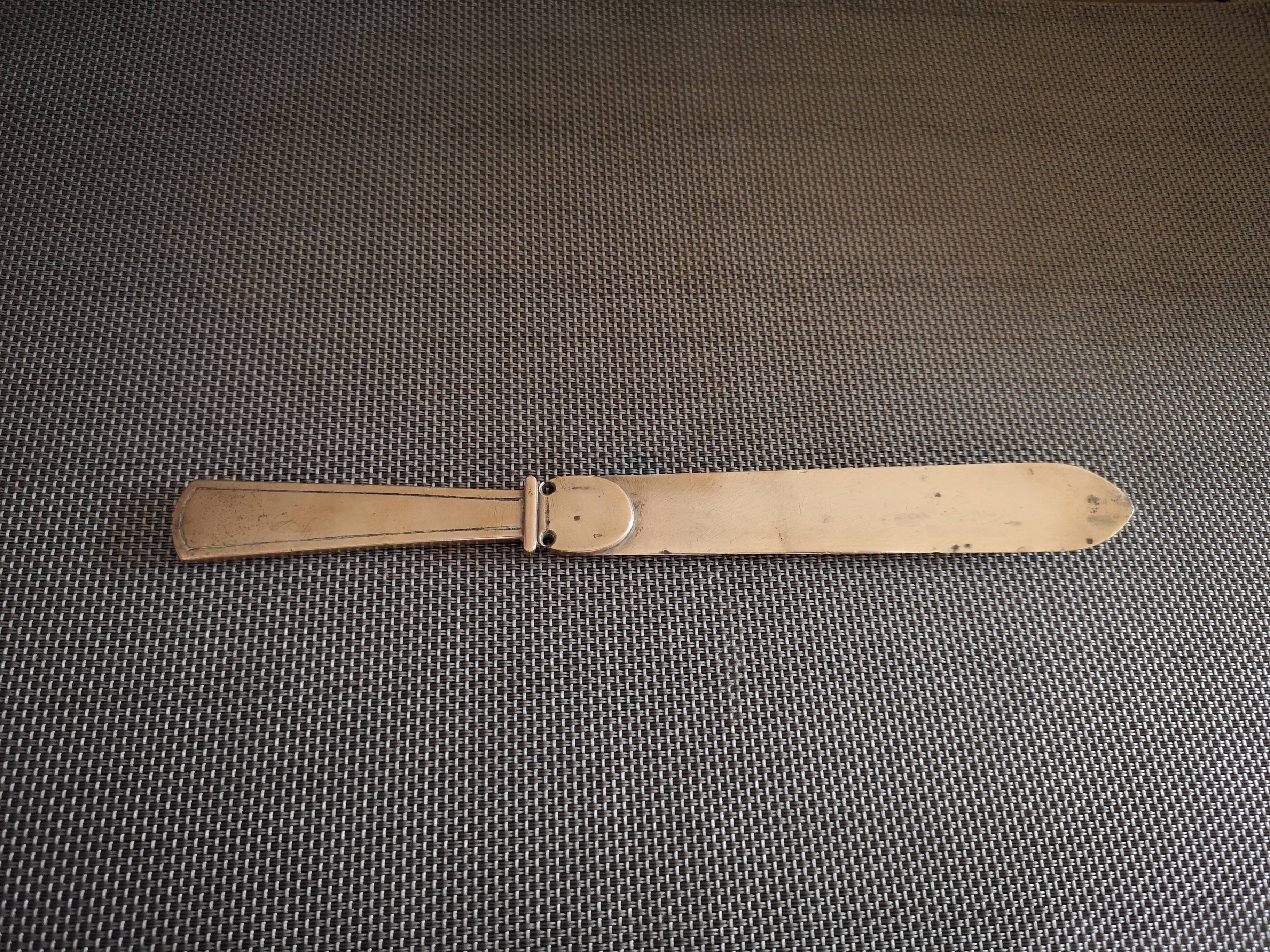 Coupe papier art déco bronze