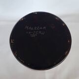 Peruvian Chulucanas Ceramic Vase Brown Beige Signed Vintage