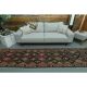 1970s Vintage Turkish Oushak Handmade Wool Cotton Pink Runner Rug 85x377