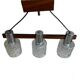 Suspension scandinave en palissandre et chrome 1970
