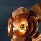 Vintage 20thc italian brass floral floor lamp c.1970