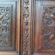 Renaissance oak carved buffet cabinet