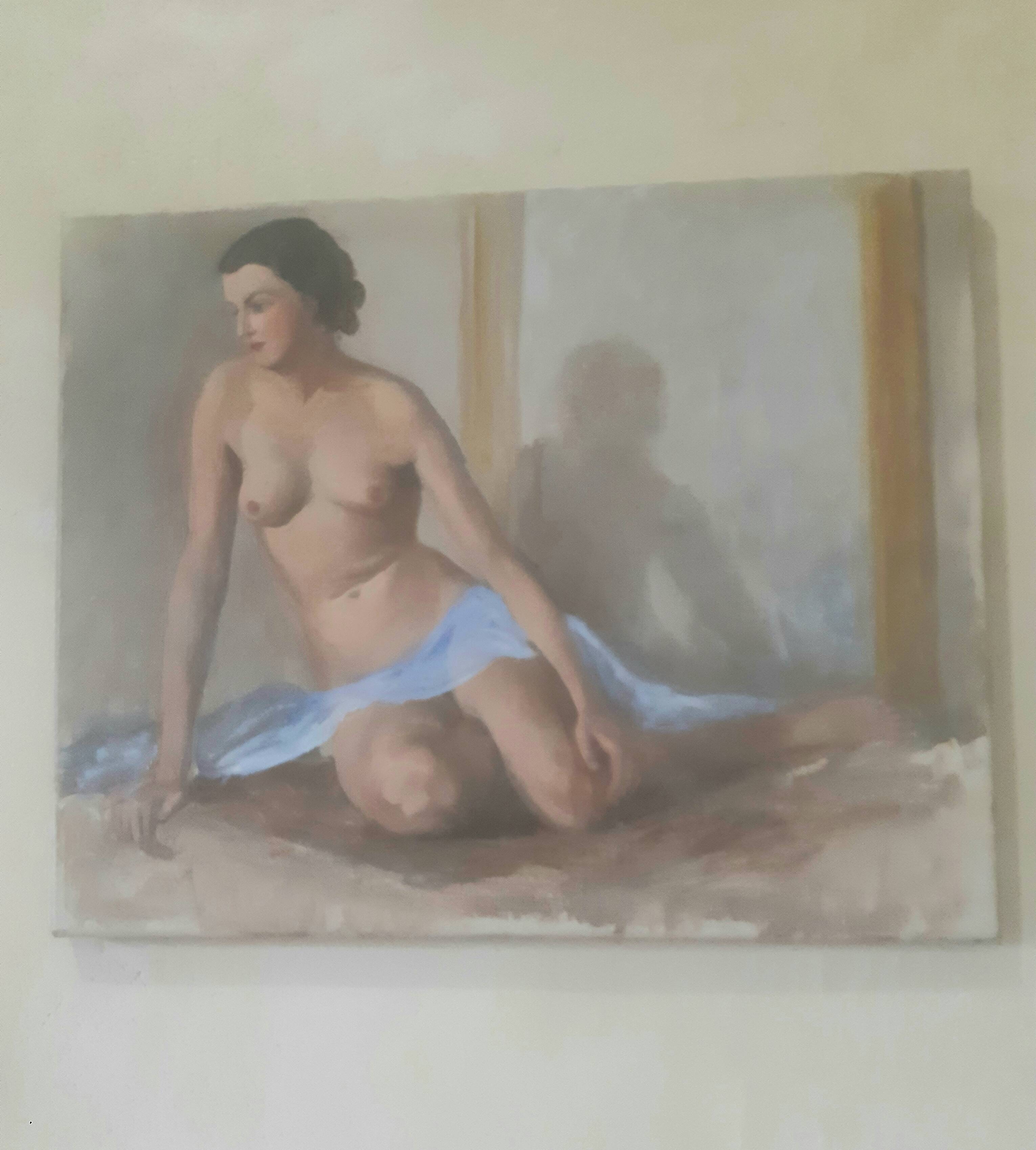 Oil on nude canvas