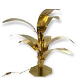 Lampe de sol table en laiton de palmier Bottega Gadda Italie, 1960