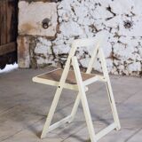 4 vintage folding cane chairs