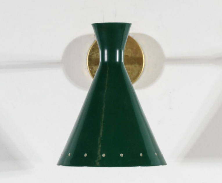 Wall lamp cocotte vert canard