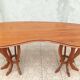 Brutalist table in solid oak